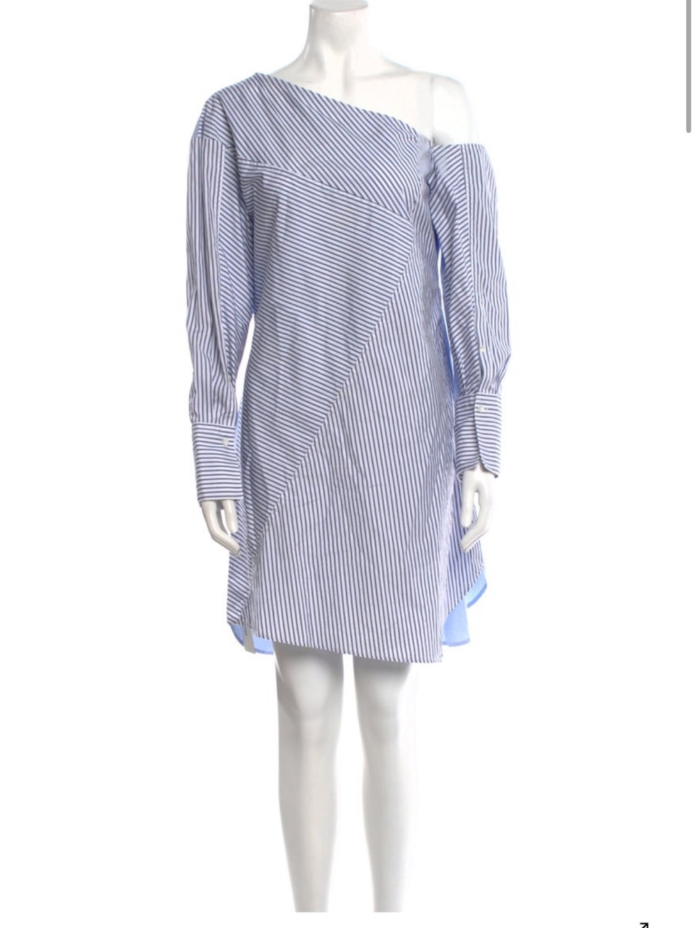 3.1 phillip lim Asymmetrical striped patchwork tunic size 6